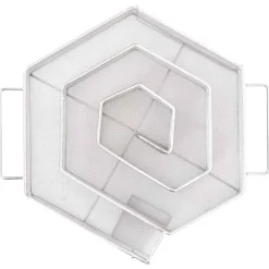 vidaXL Generador de humo frío redondo 6 lados acero inoxidable 22,5 cm Outlet
