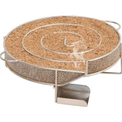 vidaXL Cocina Y Comedor-Generador de humo frío redondo acero inoxidable 19,5 cm