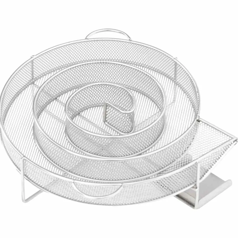 vidaXL Cocina Y Comedor-Generador de humo frío redondo acero inoxidable 19,5 cm