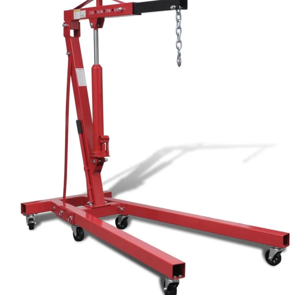 vidaXL Grúa de motores plegable 2 toneladas 88,2 kg Online