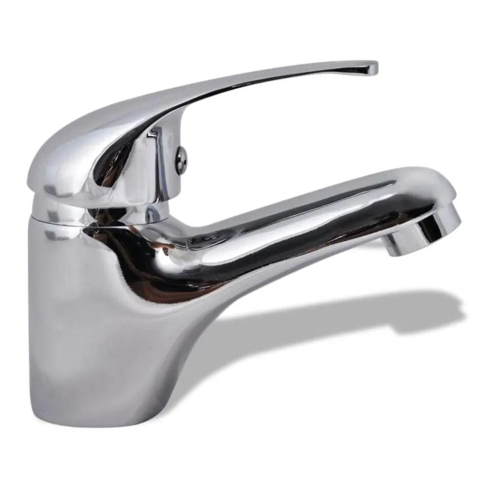 vidaXL Grifo mezclador de lavabo Cromado Online