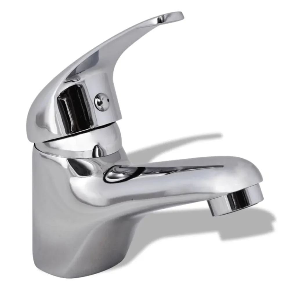 vidaXL Grifo mezclador de lavabo Cromado Online