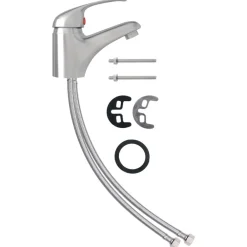 vidaXL Fontanería-Grifo mezclador de lavabo 13x10 cm