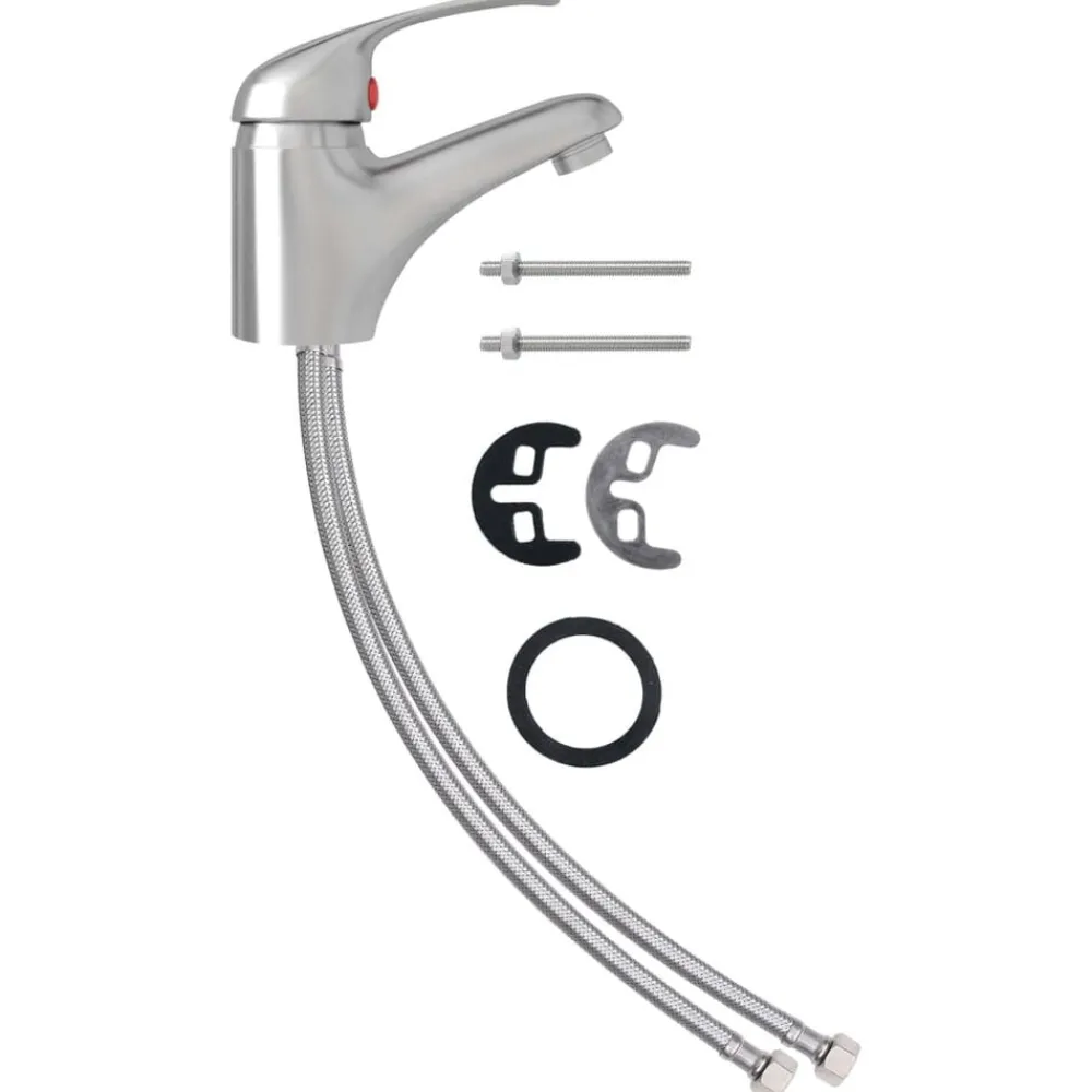 vidaXL Fontanería-Grifo mezclador de lavabo 13x10 cm