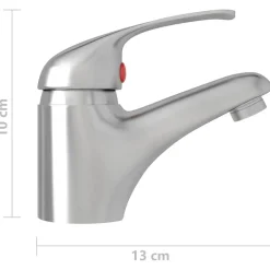 vidaXL Fontanería-Grifo mezclador de lavabo 13x10 cm
