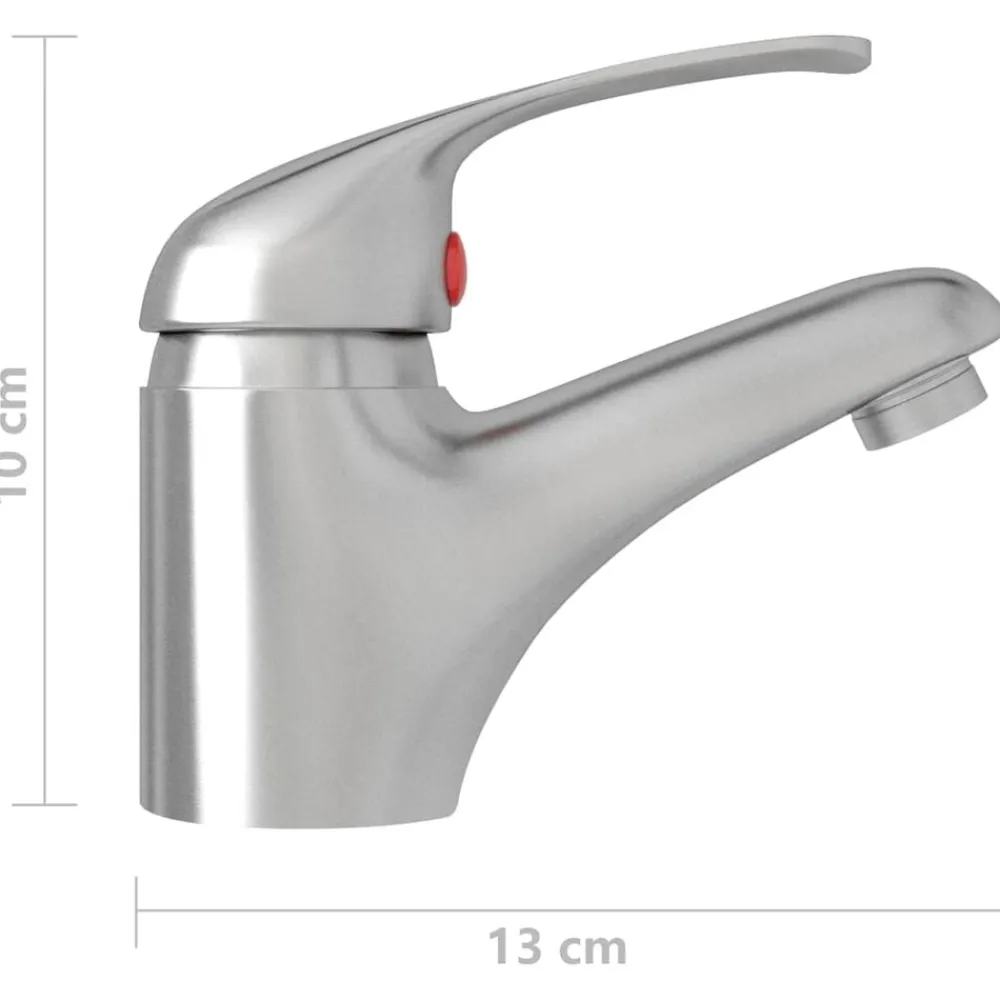 vidaXL Fontanería-Grifo mezclador de lavabo 13x10 cm