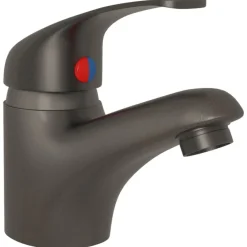 vidaXL Grifo mezclador de lavabo 13x10 cm Gris Best
