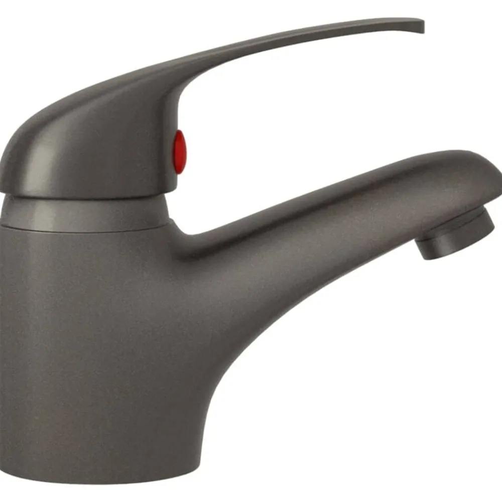 vidaXL Grifo mezclador de lavabo 13x10 cm Gris Best