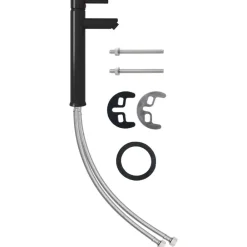 vidaXL Fontanería-Grifo mezclador de cuarto de baño 12x30 cm