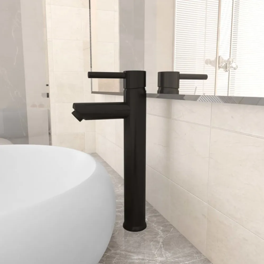 vidaXL Fontanería-Grifo mezclador de cuarto de baño 12x30 cm