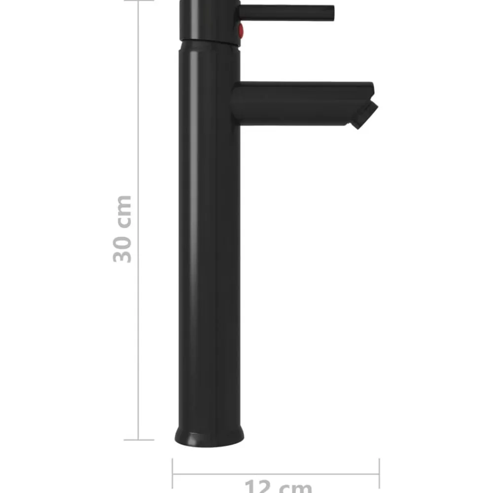 vidaXL Fontanería-Grifo mezclador de cuarto de baño 12x30 cm