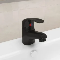 vidaXL Fontanería-Grifo mezclador de lavabo 13x10 cm