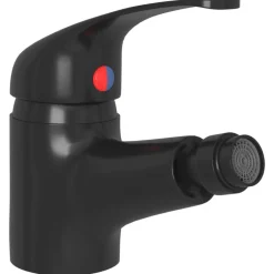 vidaXL Grifo mezclador de bidé 13x12 cm Negro Outlet