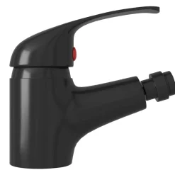vidaXL Grifo mezclador de bidé 13x12 cm Negro Outlet