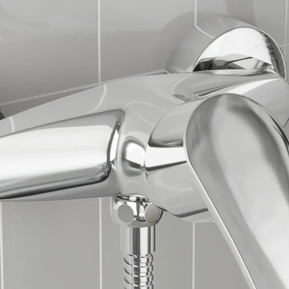 vidaXL Grifo Mezclador de Ducha G 1 / 2 pulgadas Cromado Sale