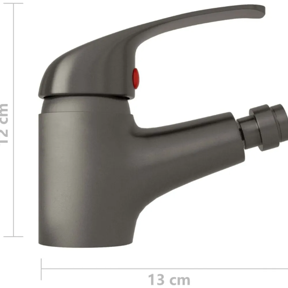 vidaXL Fontanería-Grifo mezclador de bidé 13x12 cm