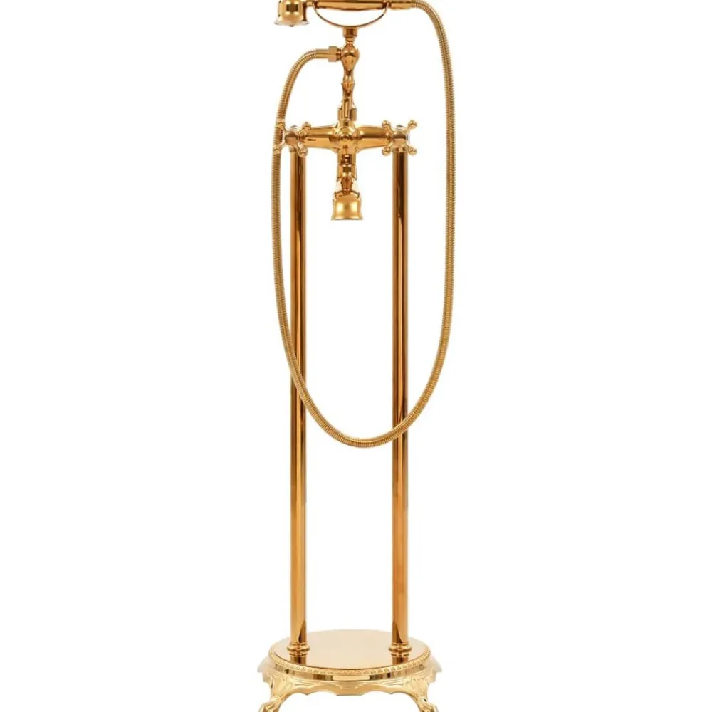vidaXL Grifo para bañera de pie acero inoxidable 99,5 cm Dorado Hot