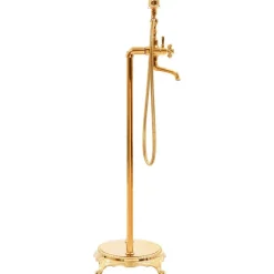 vidaXL Grifo para bañera de pie acero inoxidable 99,5 cm Dorado Hot