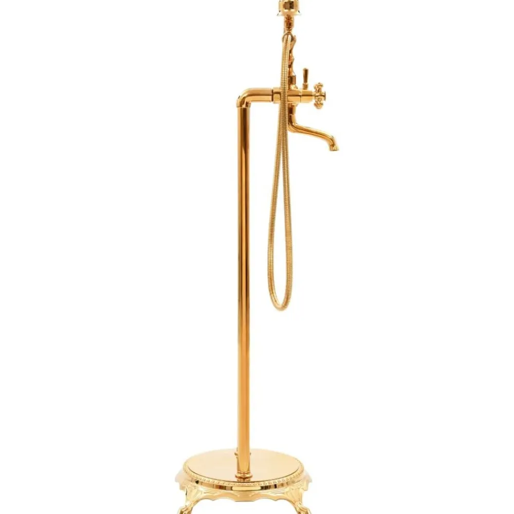 vidaXL Grifo para bañera de pie acero inoxidable 99,5 cm Dorado Hot