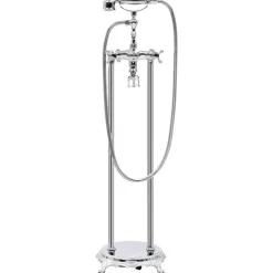 vidaXL Fontanería-Grifo para bañera de pie acero inoxidable 99,5 cm