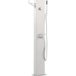 vidaXL Grifo para ducha de jardín acero inoxidable 110 cm Discount