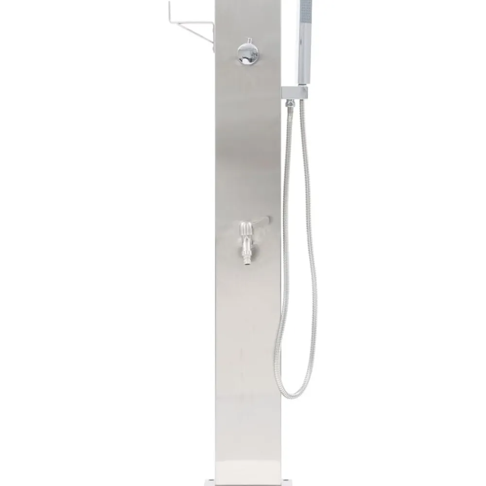 vidaXL Grifo para ducha de jardín acero inoxidable 110 cm Discount