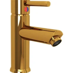 vidaXL Grifo para lavabo de baño acabado 130x176 mm Dorado Hot