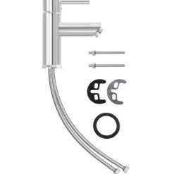 vidaXL Fontanería-Grifo para lavabo de baño 130x176 mm