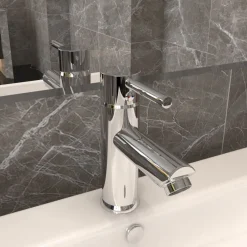 vidaXL Fontanería-Grifo para lavabo de baño 130x176 mm
