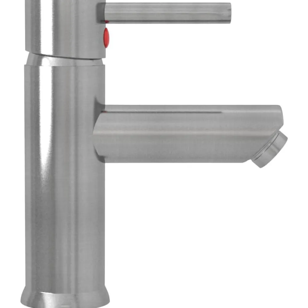 vidaXL Grifo para lavabo de baño acabado 130x176 mm Plateado Best
