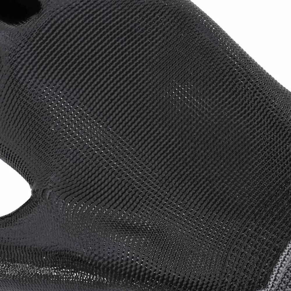 vidaXL Guantes de Trabajo 12 pcs Gris y Negro 7 / S Poliéster Outlet