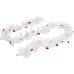 vidaXL Decoración-Guirnalda de Navidad decorada con bolas 5 m