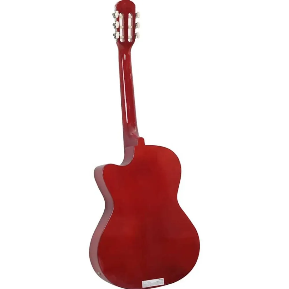 vidaXL Arte Y Ocio-Guitarra clásica occidental con ecualizador y 6 cuerdas