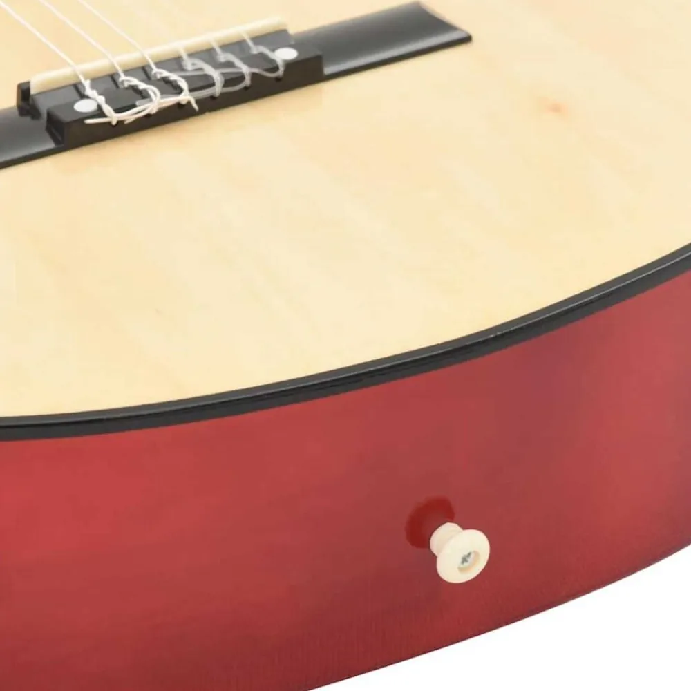 vidaXL Arte Y Ocio-Guitarra clásica occidental con ecualizador y 6 cuerdas