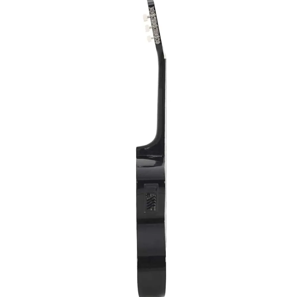 vidaXL Guitarra clásica occidental con ecualizador y 6 cuerdas Negro Sale
