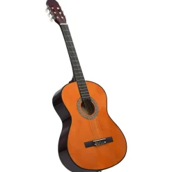 vidaXL Guitarra clásica para principiantes con funda 4/4 39" Marr&oacute;n oscuro