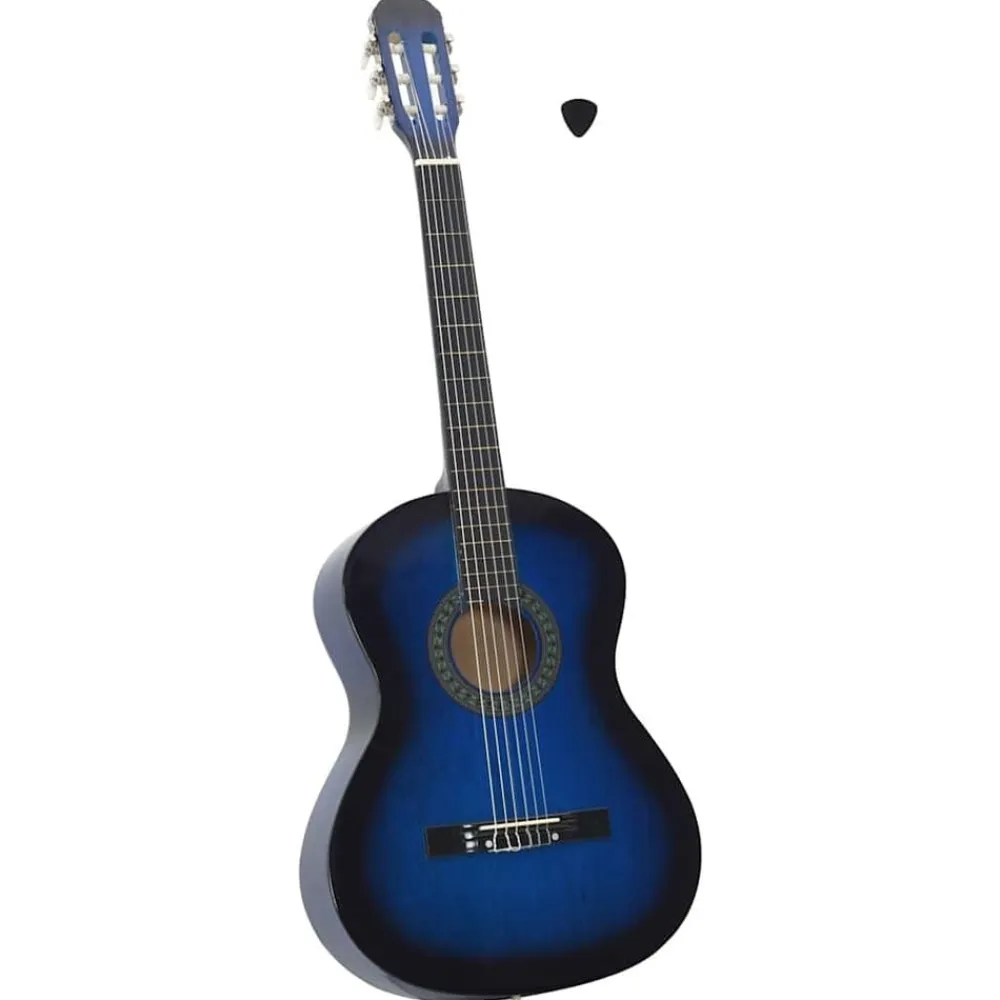 vidaXL Arte Y Ocio-Guitarra clásica para principiantes madera de tilo 4/4 39"