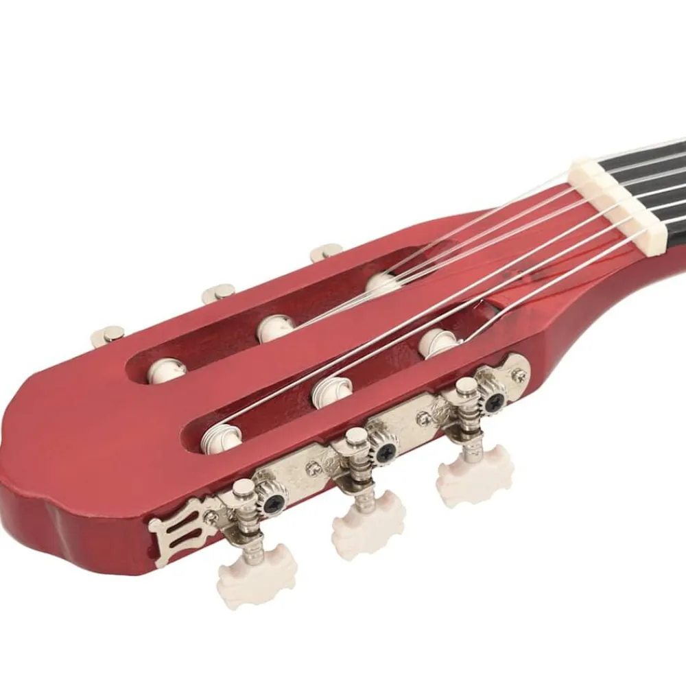 vidaXL Arte Y Ocio-Guitarra clásica para principiantes madera tilo negro 4/4 39"