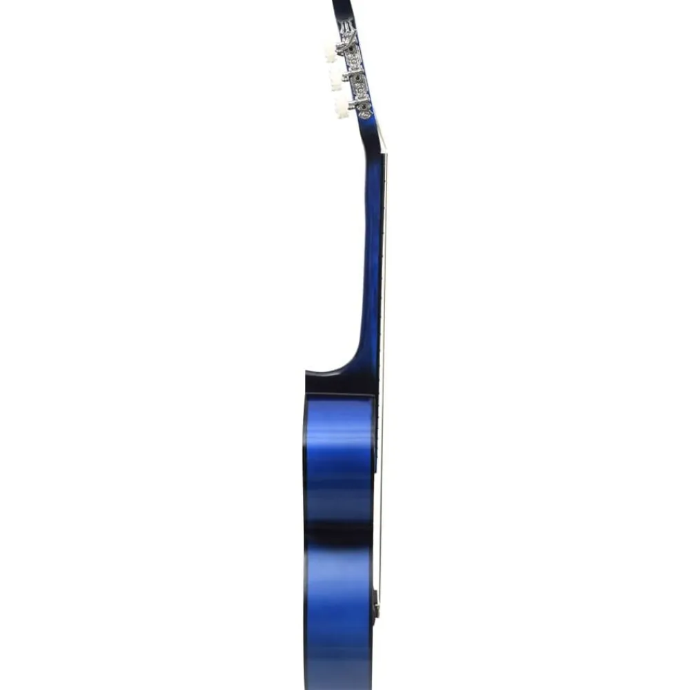 vidaXL Guitarra clásica para principiantes con funda 4/4 39" Azul Sale