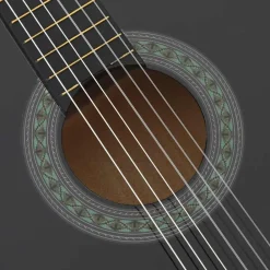 vidaXL Guitarra clásica para principiantes madera tilo 4/4 39