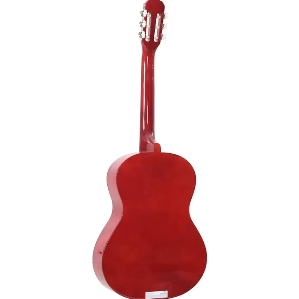 vidaXL Arte Y Ocio-Guitarra clásica para principiantes madera tilo negro 4/4 39"