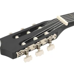 vidaXL Arte Y Ocio-Guitarra Clásica Western Cutaway con 6 cuerdas negra 38
