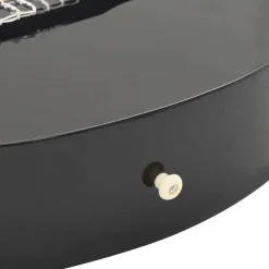 vidaXL Arte Y Ocio-Guitarra Clásica Western Cutaway con 6 cuerdas negra 38