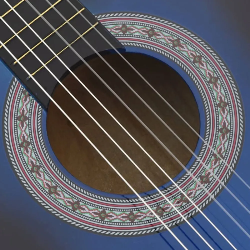 vidaXL Arte Y Ocio-Guitarra Clásica Western Cutaway con 6 cuerdas 38"
