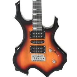 vidaXL Arte Y Ocio-Guitarra eléctrica principiantes con funda marrón negro 4/4 39