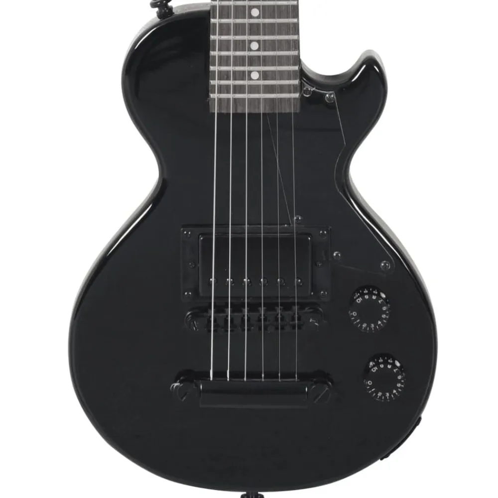 vidaXL Guitarra eléctrica para niños con funda 3/4 30" Negro Best
