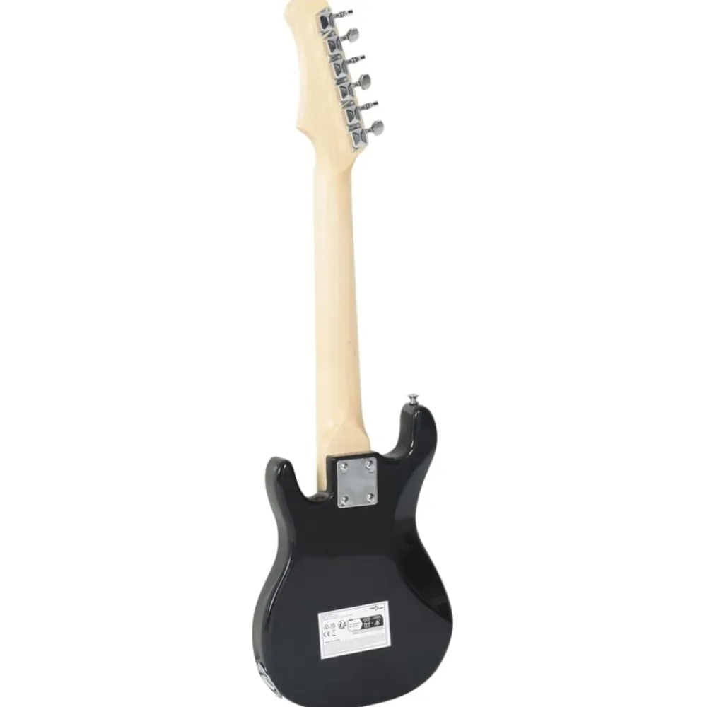 vidaXL Arte Y Ocio-Guitarra eléctrica para niños con funda marrón y blanco 3/4 30"