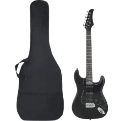 vidaXL Guitarra eléctrica para principiantes con funda 4/4 39" Negro Online