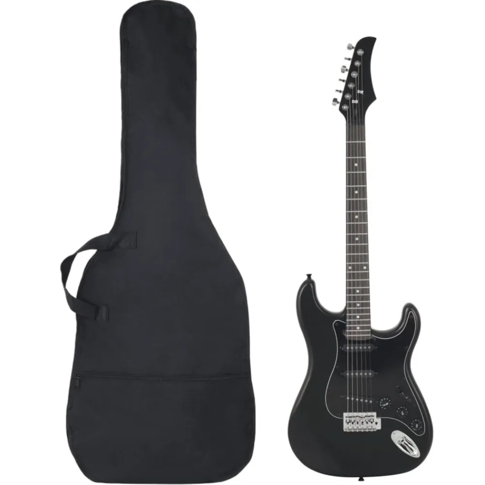 vidaXL Guitarra eléctrica para principiantes con funda 4/4 39" Negro Online