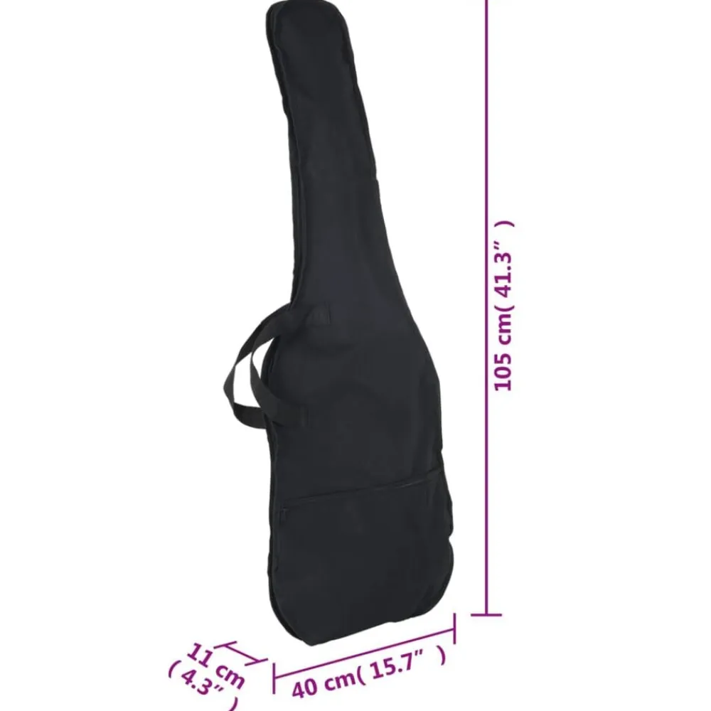 vidaXL Guitarra eléctrica para principiantes con funda 4/4 39" Negro Online